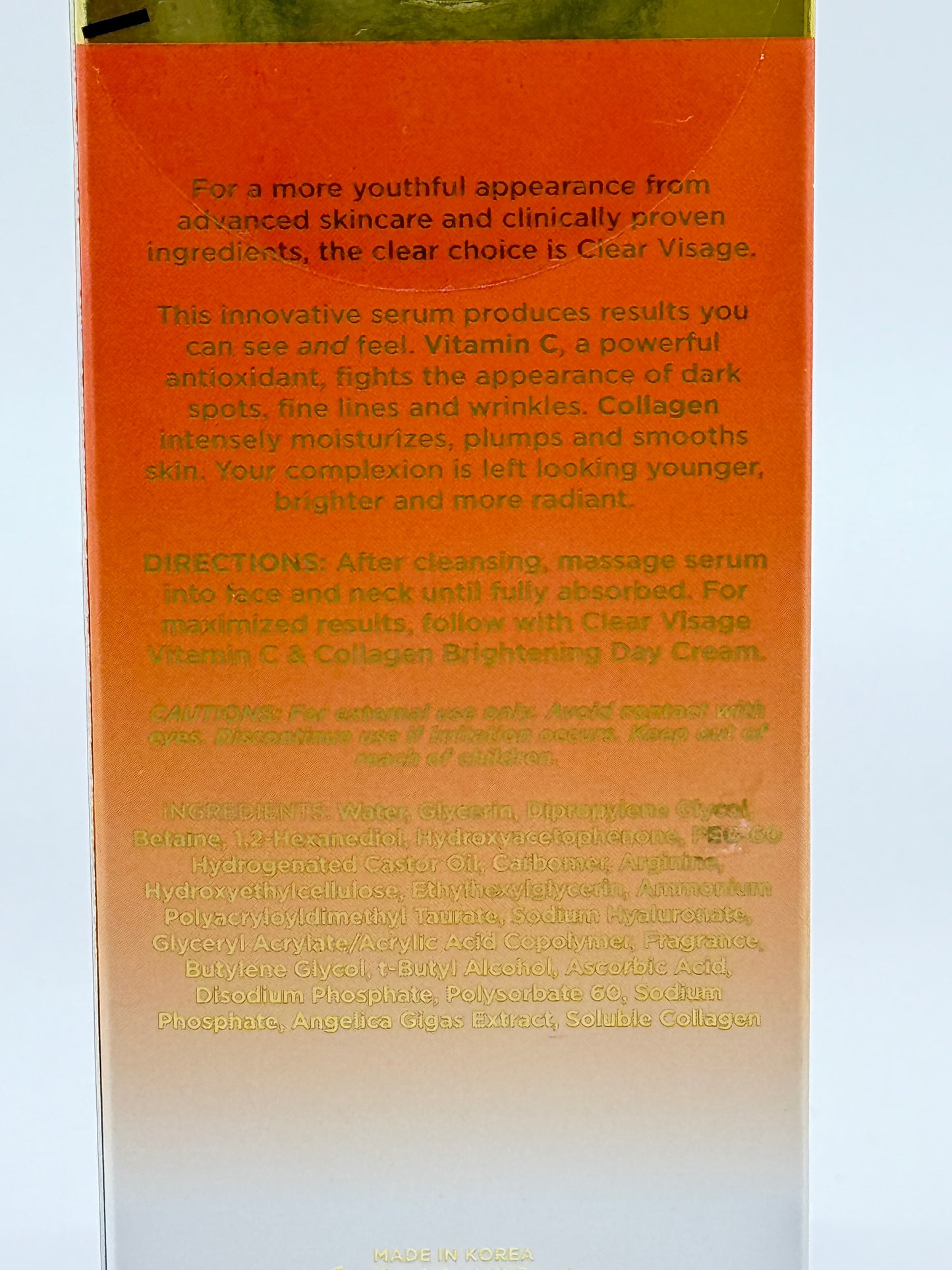 Vitamin C & Collagen BRIGHTENING Facial Serum • Moisturizing o Extollating • Wrinkle Reducing