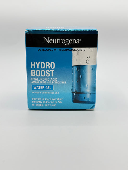 Neutrogena Hydro Boost Water Gel, 24 Hr Hydration for Normal/Oily Skin, Signature Fragrance, Face Moisturizer with Hyaluronic Acid, Skin Care for Juicy, Deeply Hydrated Skin, 1.7 oz