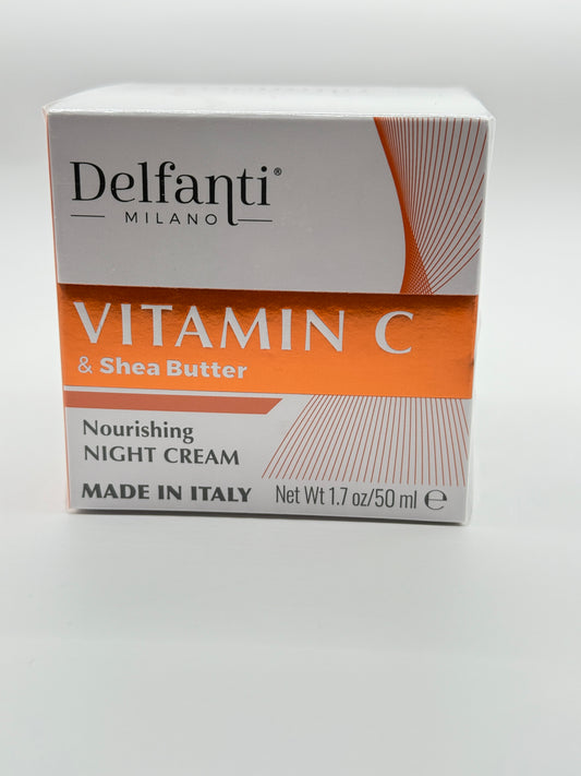 Delfanti-Milano • VITAMIN C & SHEA BUTTER • Moisturizing Day Cream • Face and Neck Moisturizer • Made in Italy