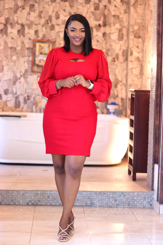Lady in red